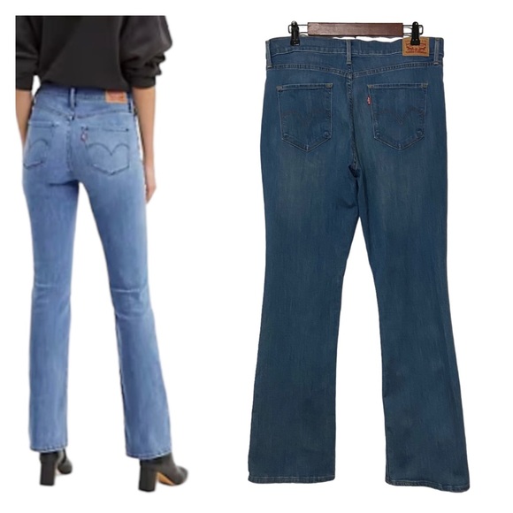 Levi’s 315 Shaping Bootcut Denim Jeans Blue - Picture 12 of 16